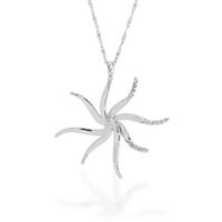 Collana Comete Donna in Oro bianco Diamante GLB597 - GLB597